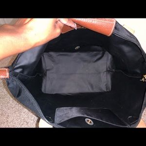 Medium black long champ bag